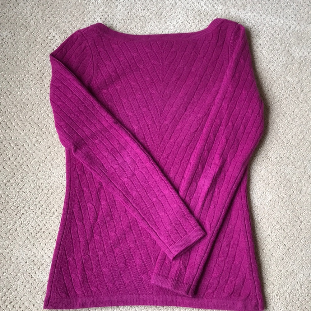 Saks boatneck cashmere sweater